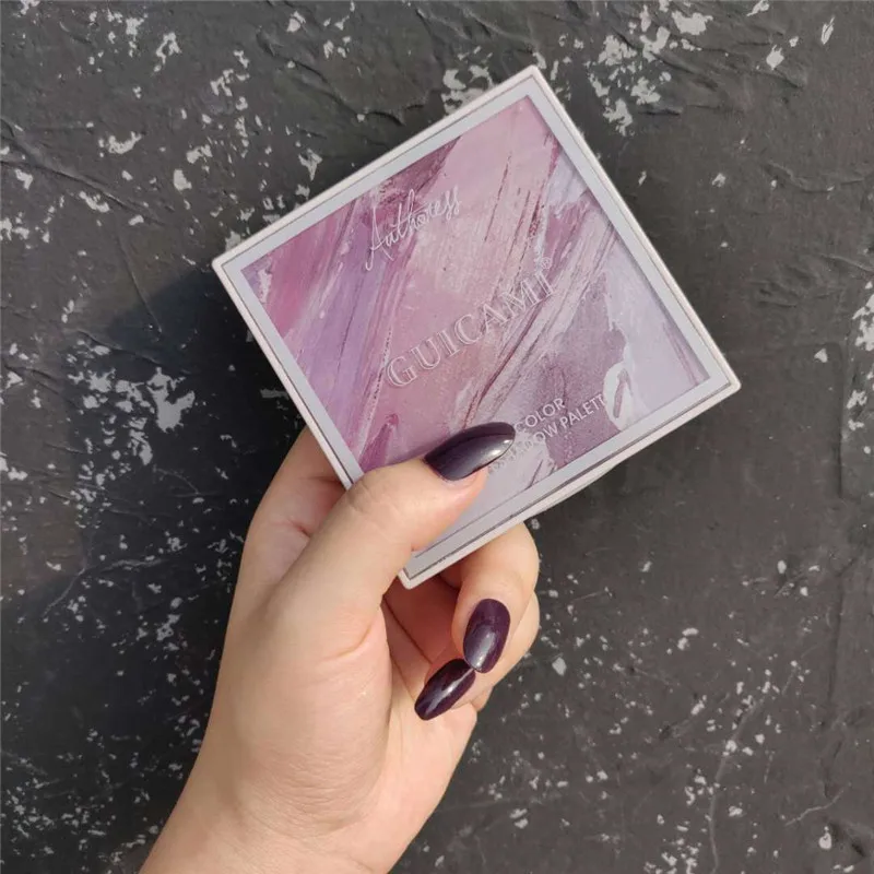 Палитра теней для век GUICAMI матовая палитра мерцающие и блестящие алмазные тени