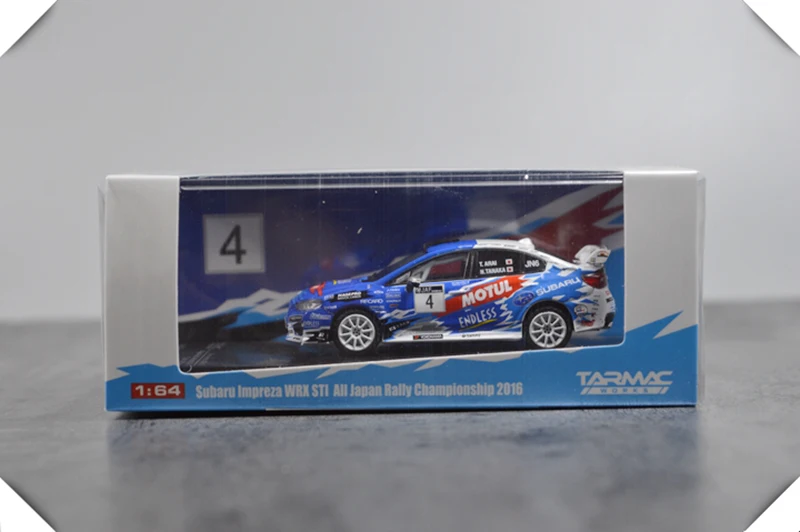 1: 64 масштабная модель автомобиля сплав литья под давлением синий Impreza WRX STI миниатюрная сцена Игрушка гоночный автомобиль Настольная коллекция подарок