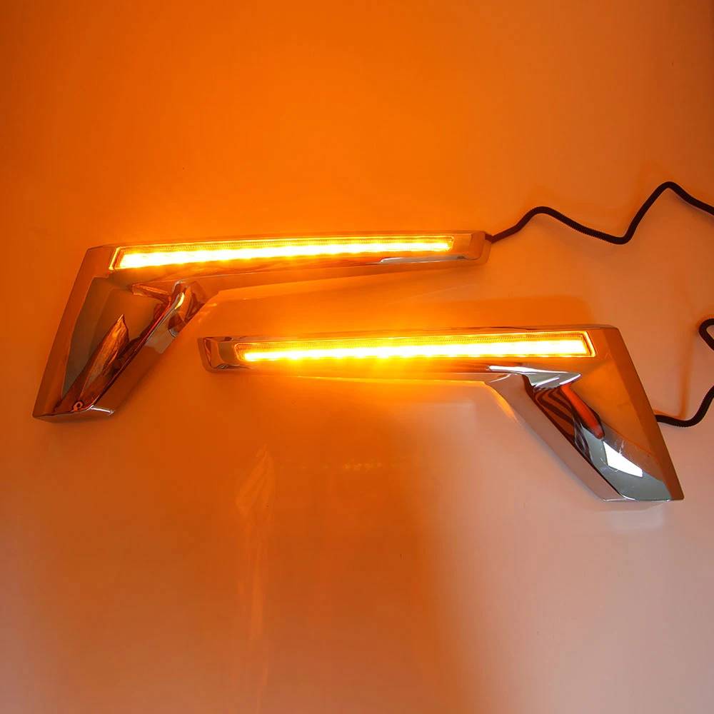 Желтый светодиодный светильник для вспышки сигнала поворота Toyota Land Cruiser FJ200 LC200