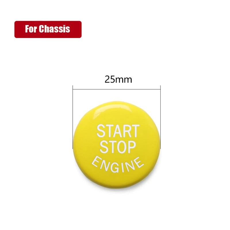 Желтая крышка кнопки включения и остановки двигателя для BMW E-Chassis E46 E60 E90 E92 E87 E82 E64