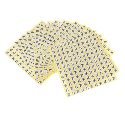 XS/S/M/L/XL 1980 шт/партия новые бумажные самоклеющиеся этикетки для одежды размер обуви стикер ярлык размер этикетка - Цвет: 3XL-1980pcs