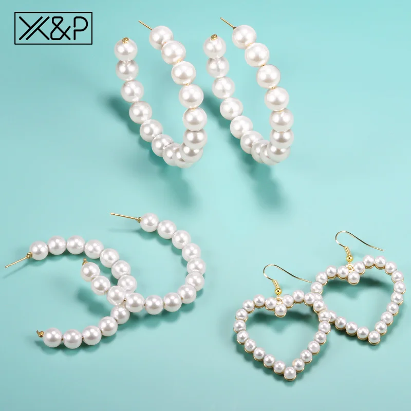 X & P 2019 новые модные серьги золотые Висячие для женщин круглые длинные большие