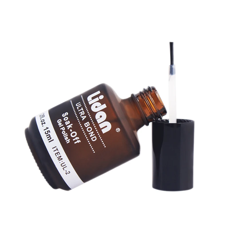 Lidan 1 бутылка чистый цвет твердые ногти замочить от эмали гель лак УФ-гель для