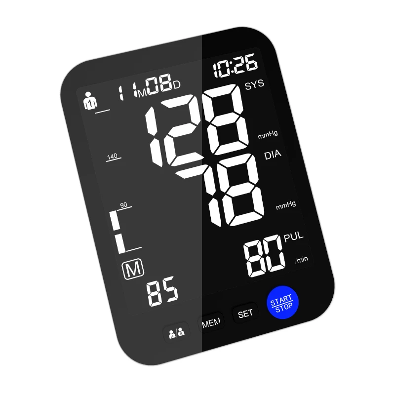 

2021 New Design Upper Arm Blood Pressure Monitor Smart Sphygmomanometer 10Years Factory Directly Supply CE Approved Tensiometro
