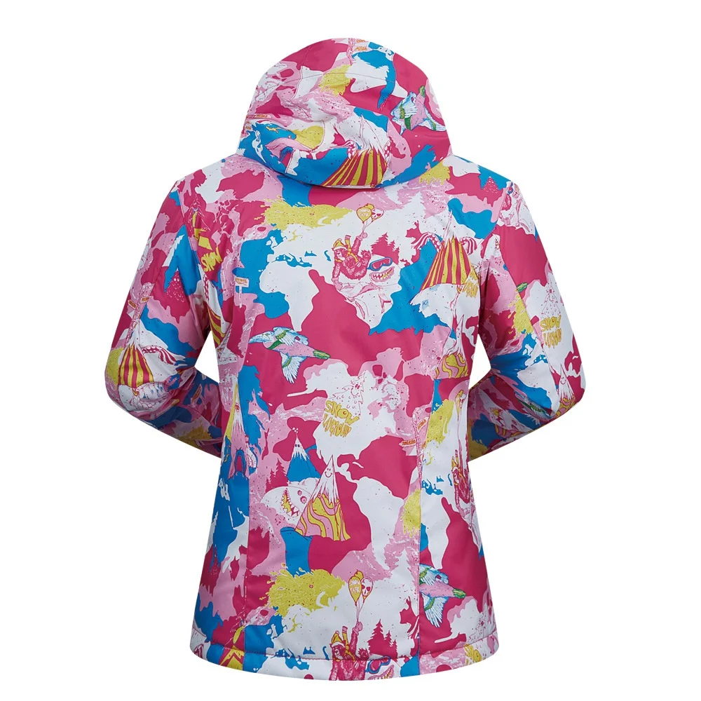 MUTUSNOW Женская лыжная куртка модная водонепроницаемая ветрозащитная