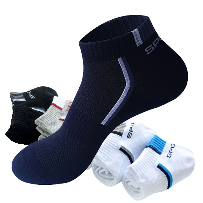 1Pairs/lot Men's Socks Stretchy Shaping Teenagers Short Sock Suit for All Season Non-slip Durable Male Socks Hosiery Wholesale