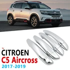 Хромированная накладка на ручки для Citroen C5 Aircross 4-дверный 2017 2018 2019 аксессуары для автостайлинга