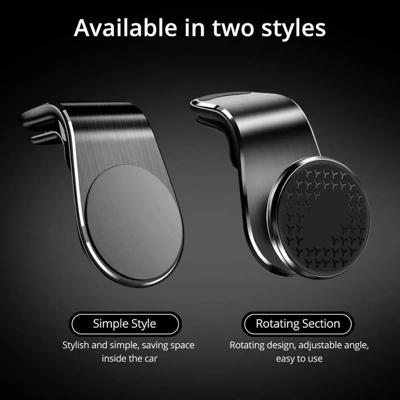 Магнитный автомобильный держатель для телефона на вентиляционное отверстие