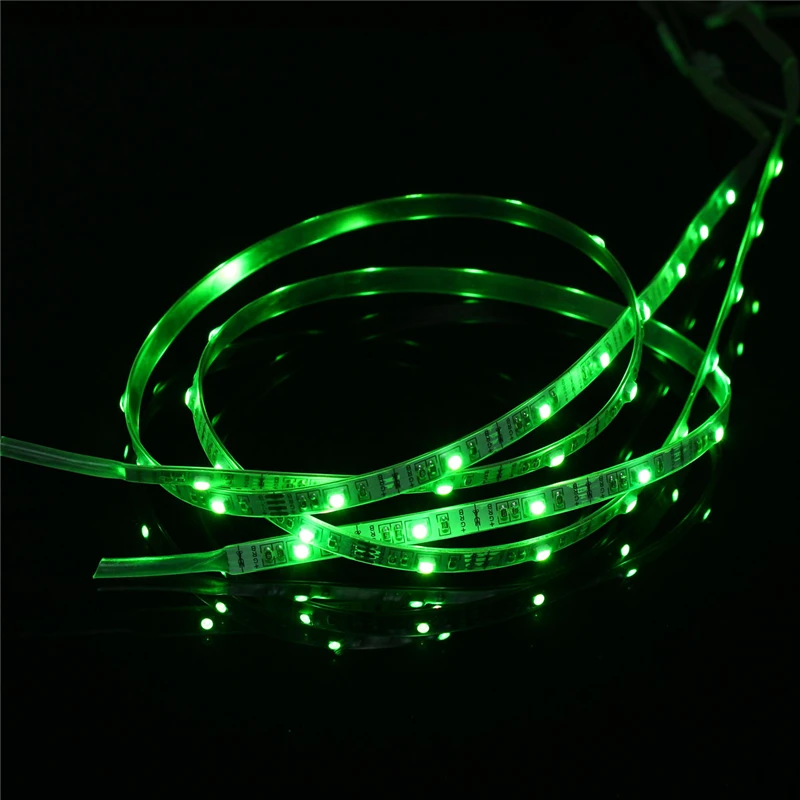 2 шт./лот, 24 RGB Светодиодная лента, светильник с питанием от батареи, 3528 SMD, USB, изменяющая цветную светодиодную ленту для обуви, DIY, светильник, ing, IP67, водонепроницаемый