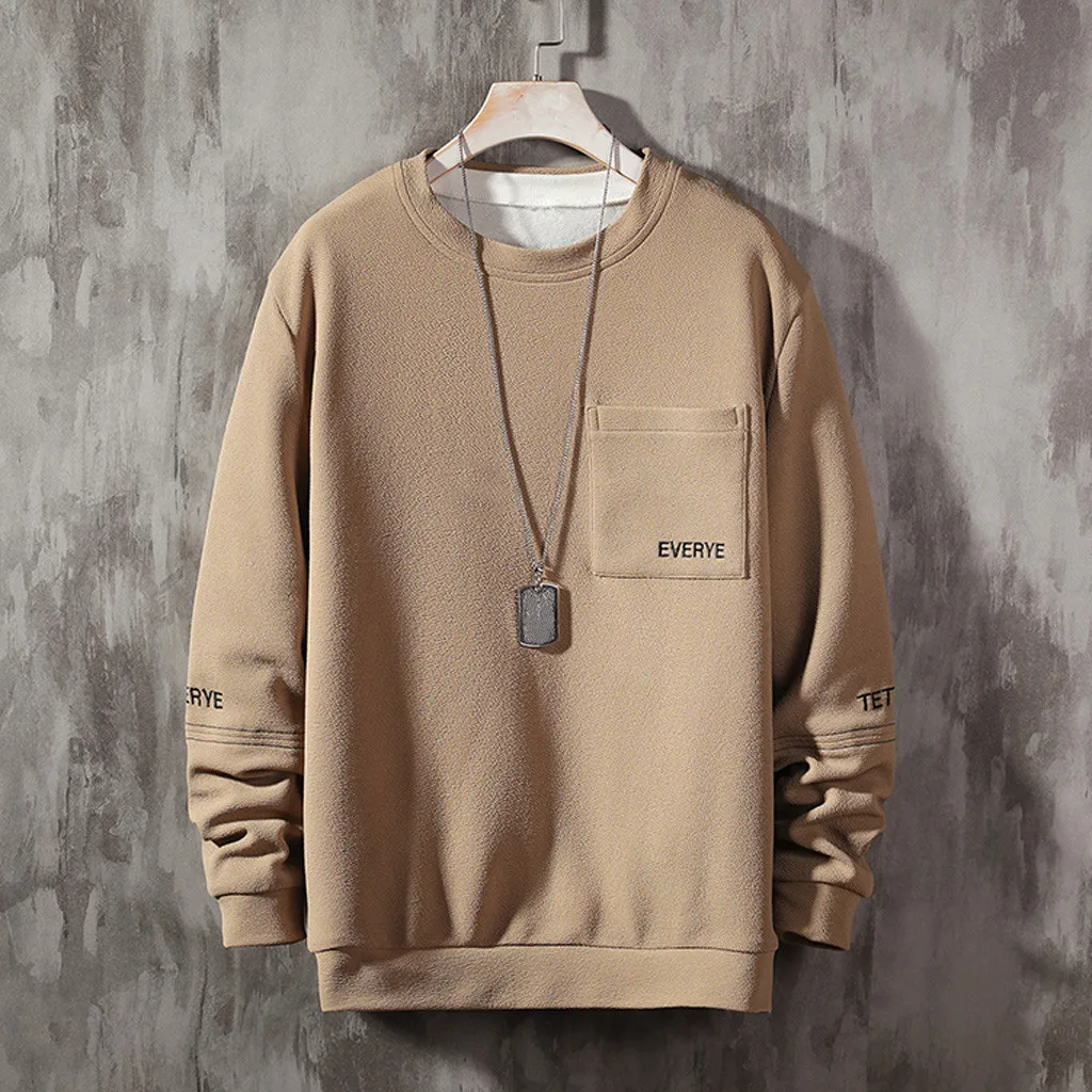 

Spring Autumn Men's New Style Casual Fashion Patchwork O-Neck Long Sleeves T-shirt Top Blouse Long Sleeve T Shirt Tee Top *