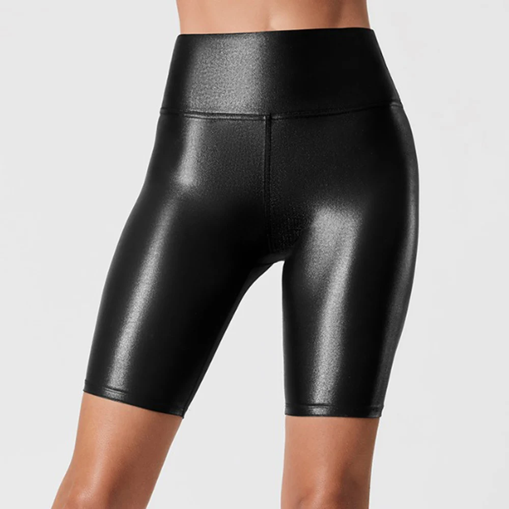

Faux Leather Hot Pants Ladies Shorts Wet Look Womens Yoga Casual Clubwear