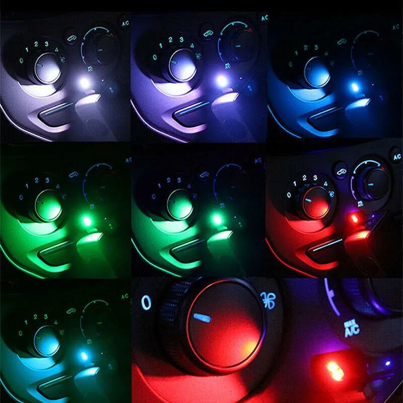 

Atmosphere Decorative Lights Auto Car Interior Night USB 2 Pcs Ambient
