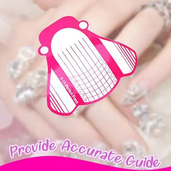 

Nail Extension Tips Form Guide Stickers Professional Home Use 100/500pcs SK88