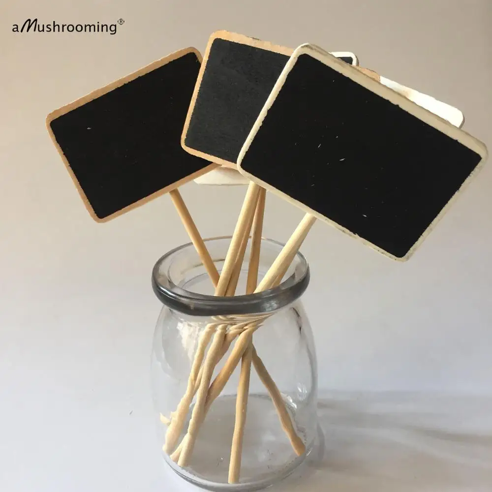 Оптовая продажа деревянный маркер для сыра знак пиццы доска доски меловая палка