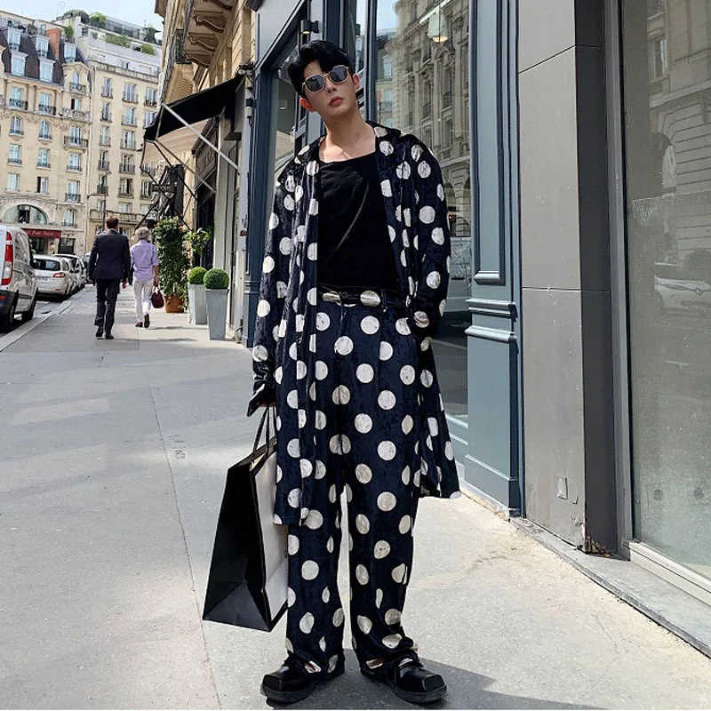 Мужские комплекты из 2 предметов (куртка + брюки) Мужская винтажная уличная одежда