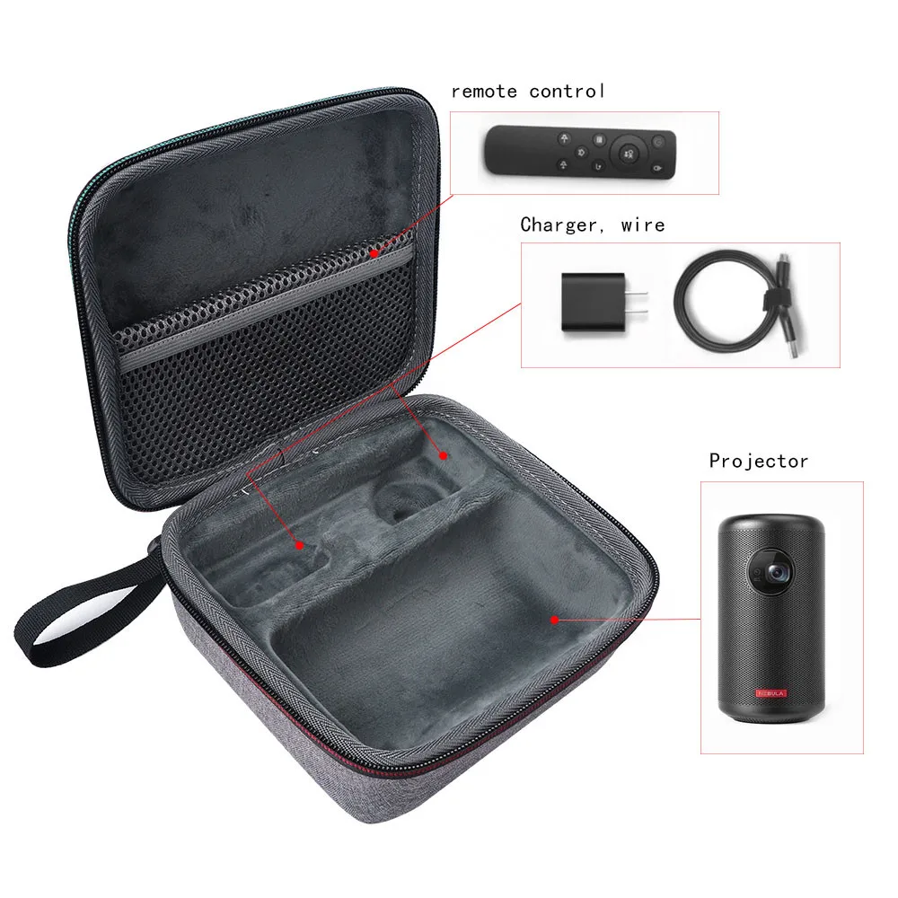 Новый жесткий EVA дорожная сумка защитный чехол для хранения Anker Nebula Capsule II Smart Mini