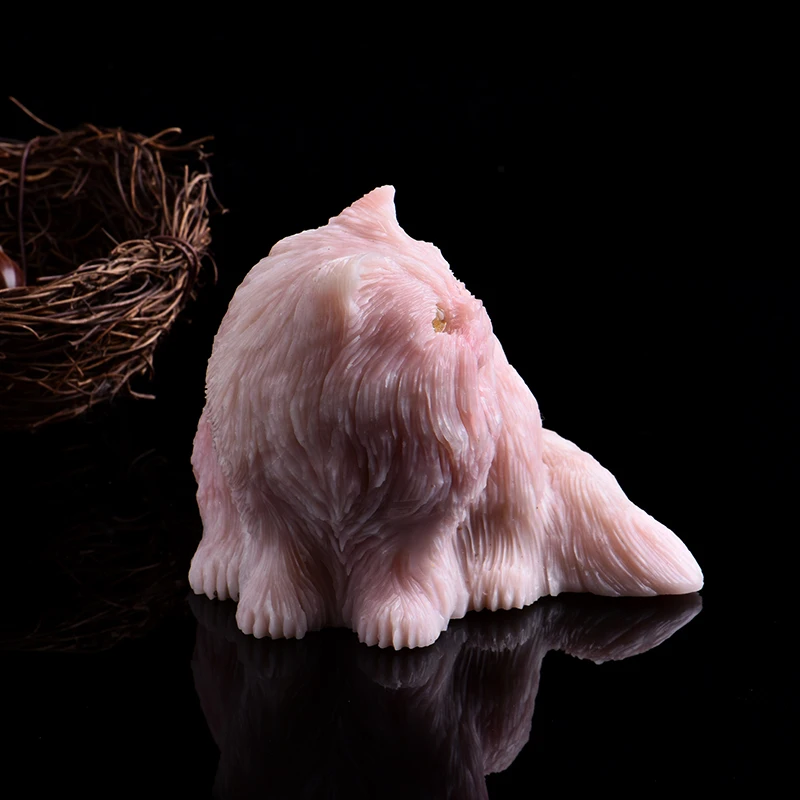 1 шт. натуральное ювелирное изделие в виде кота минерала милая благородная