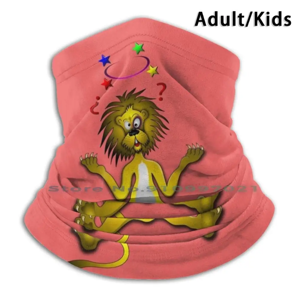 Шарф с черным львом для глаз маска шеи обогревающая лица шарф Бандана Маска Для