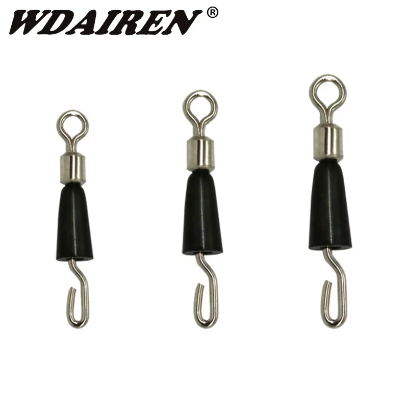 50 шт./лот шарикоподшипник поворотные Прочные Кольца рыболовный соединитель для