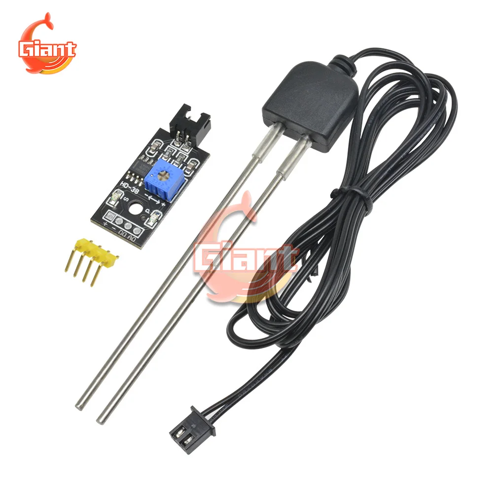 

DC датчик влажности почвы и модуль детектора почвы тест влажности почвы зонд коррозионной стойкости для Arduino