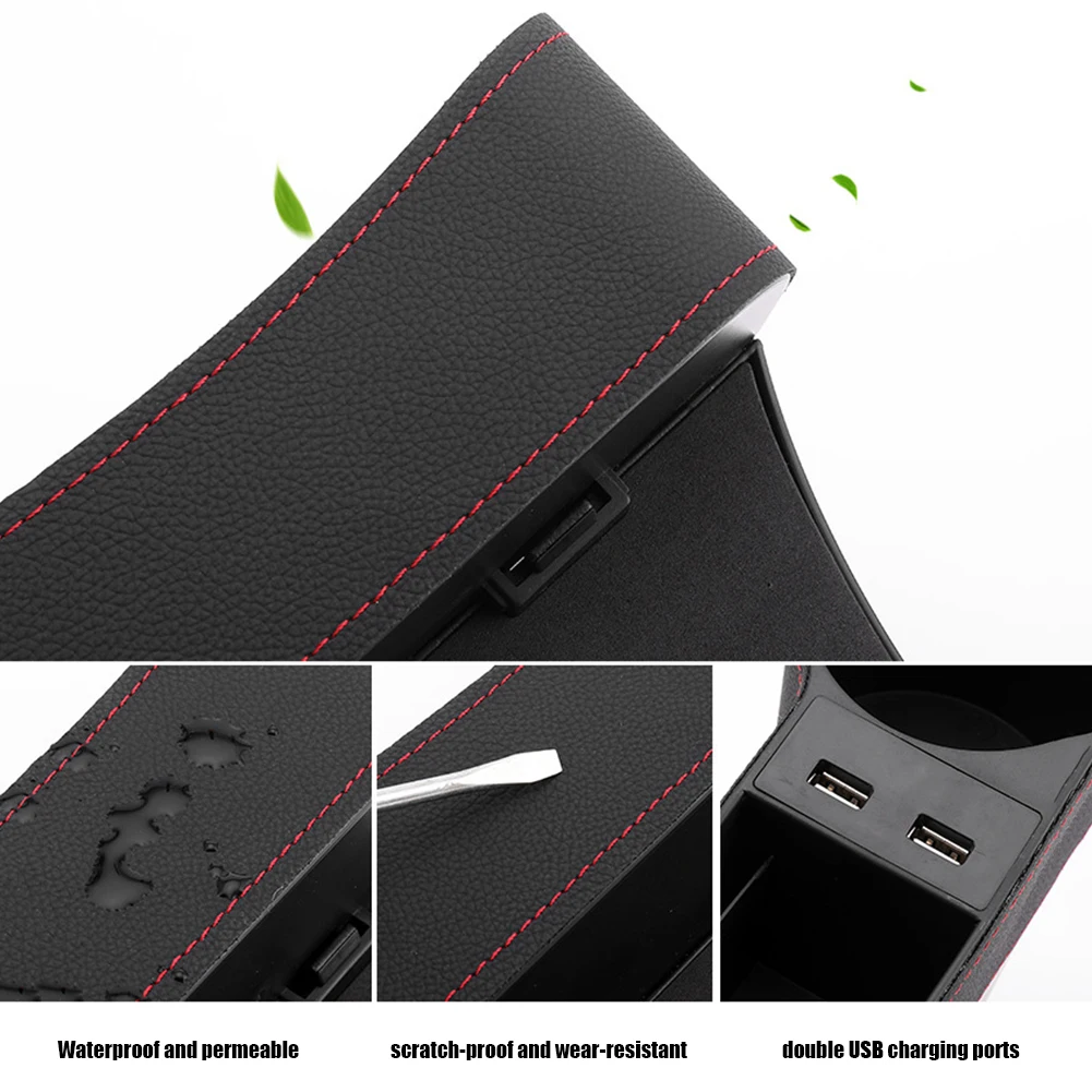 Универсальный автомобильный органайзер для подстаканников боковой карман на