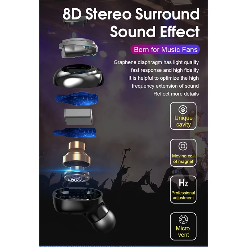 Беспроводные наушники S11 3500 мАч | Электроника