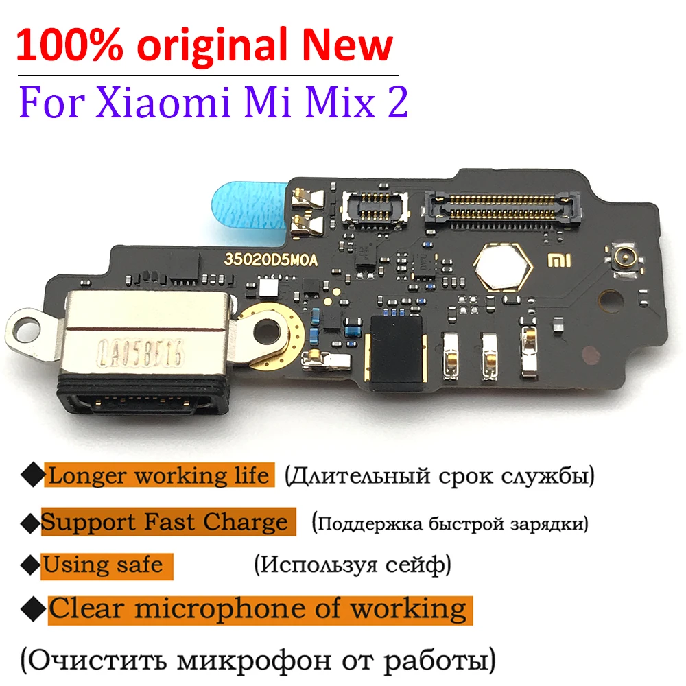 

100% оригинальный новый для Xiaomi Mi Mix2 MIX 2 док-разъем Micro USB зарядное устройство порт для зарядки гибкий кабель плата с микрофоном
