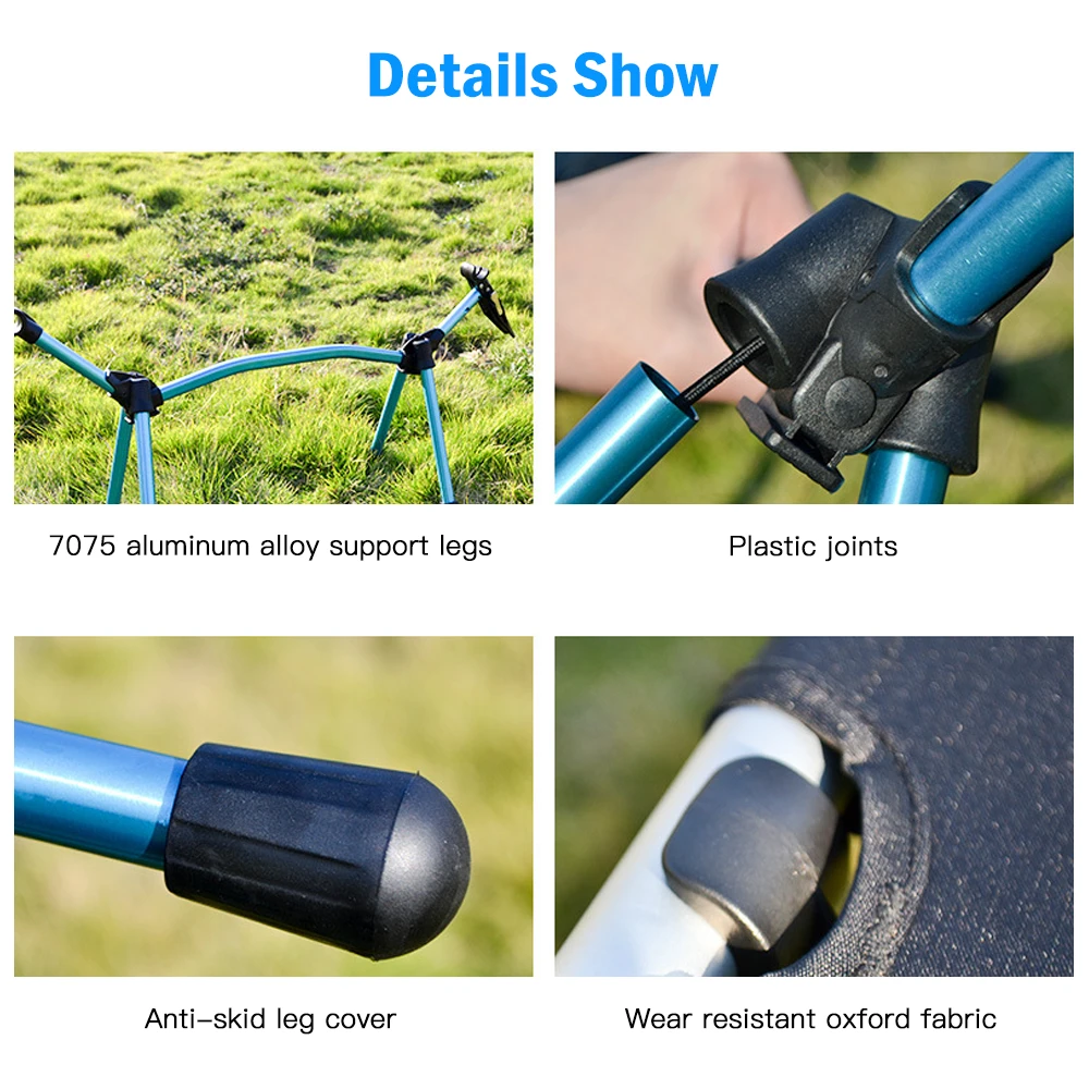 Портативная Складная кемпинговая кроватка для одного человека уличная складная