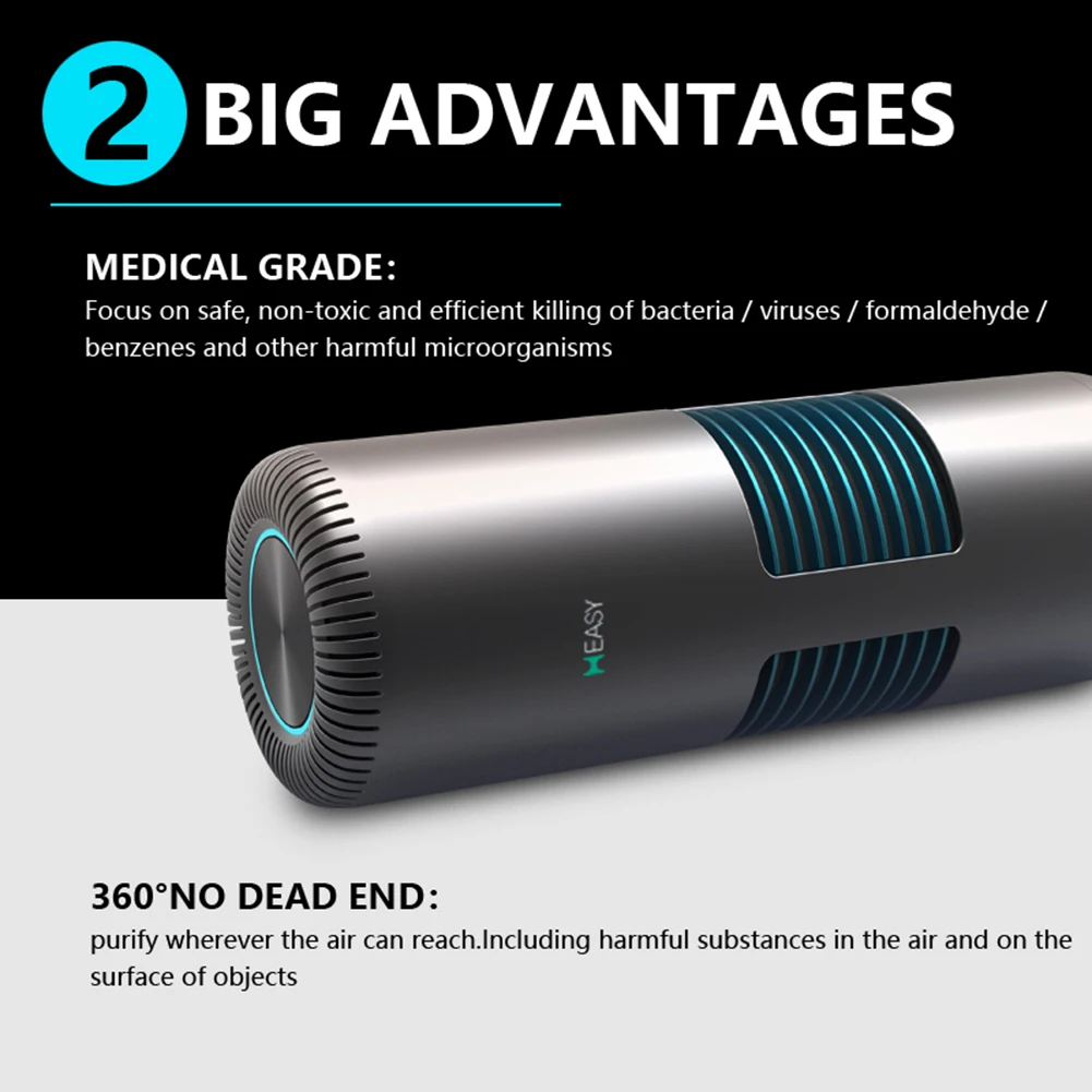 

K9 Portable Sterilizer Sanitizer Air Purifier PM2.5 Odor Eliminator for Car Home