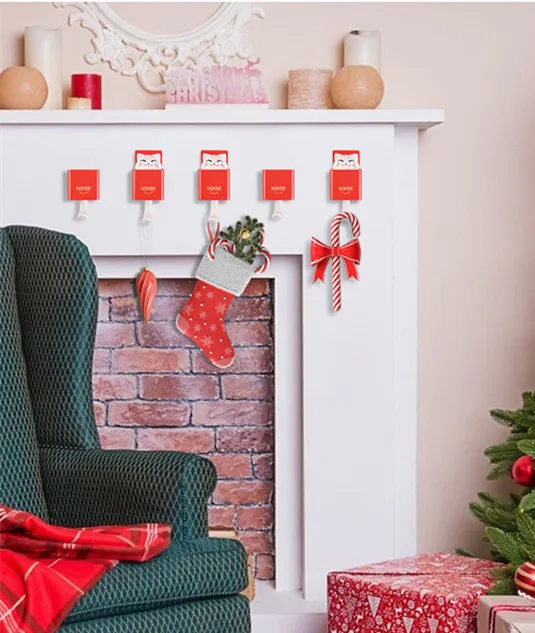 Новый праздничный декор прочный клейкий крючок настенная подвесная креативная