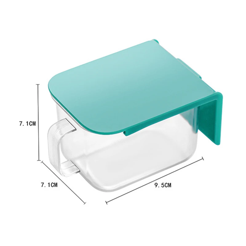 

9.5*7*7cm Home Kitchen Spice Storage Box Moisture-proof Dust-proof And Perforated-Free Wall-mounted Spice Box 2021 New