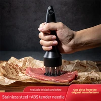 kitchen tools stainless steel steak loose meat needle meat tenderizer broken ribs piercing barbecue needle hammer meat hammer