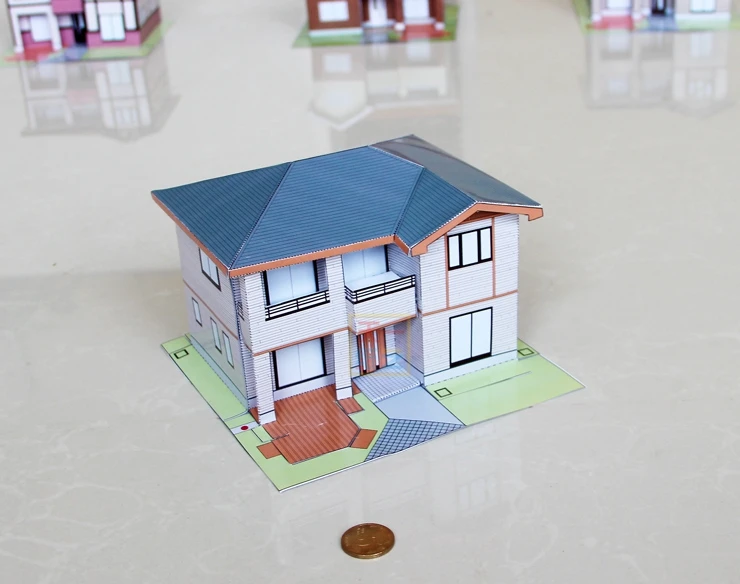 Маленький строительный 3D бумажный Пазл сделай сам для родителей и