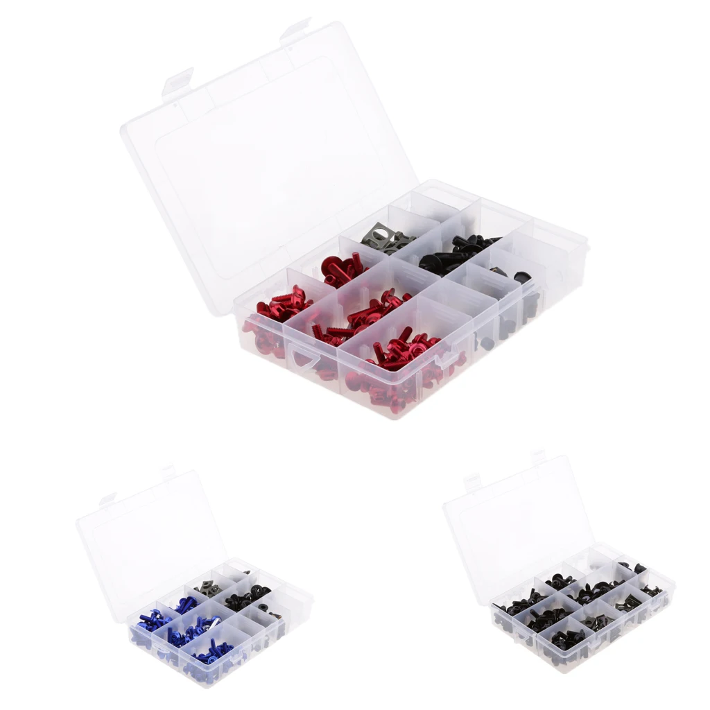 

223 шт. обтекатель Болты Комплект крепежные зажимы винты для мотоцикла Sportbike