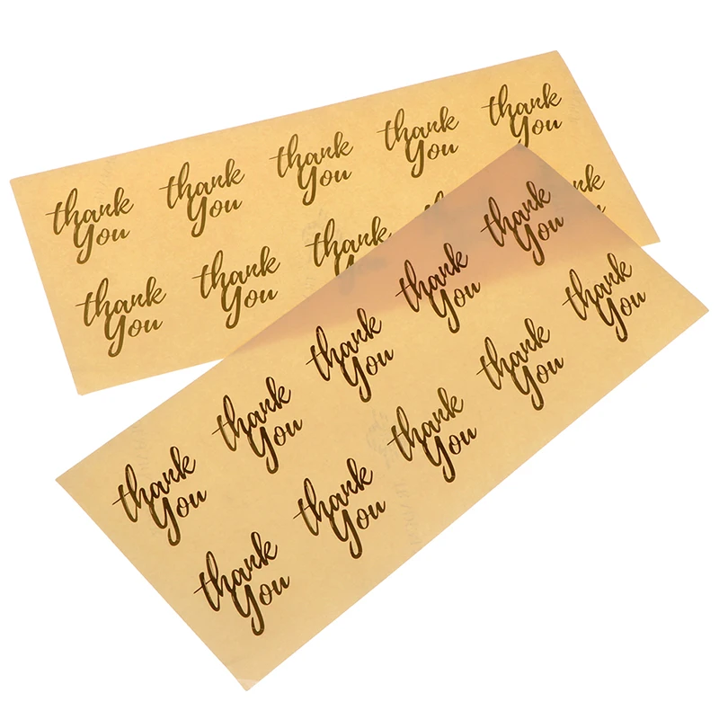 

30-240pcs Cute Flower Heart Thank You Series Round Seal Sticker Mutifunction DIY Decorative Gifts Package Labels For Baking