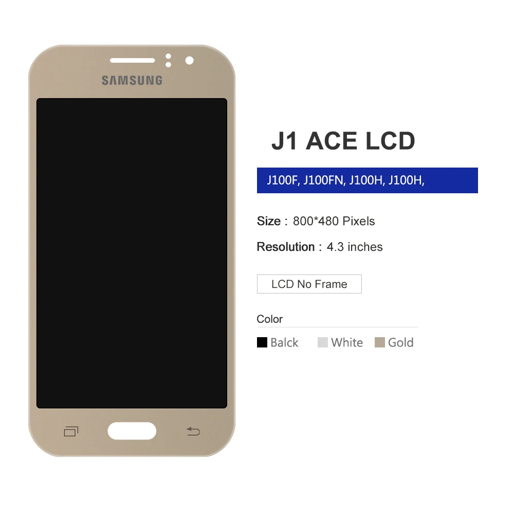 ЖК-дисплей Super AMOLED для SAMSUNG Galaxy J1 Ace дисплей J110 J110H J110F J110M сенсорный экран