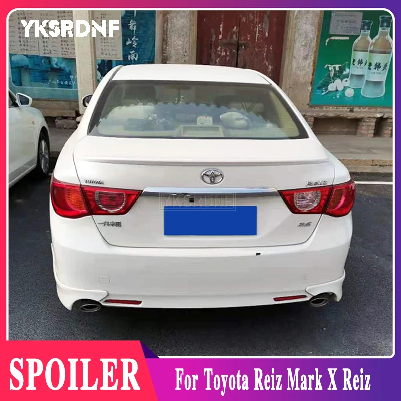 

YKSRDNF для TOYOTA Mark X Reiz 2010 2011 2012 2013 2014 2015 2016, неокрашенный праймер из АБС-пластика, заднее крыло, спойлер