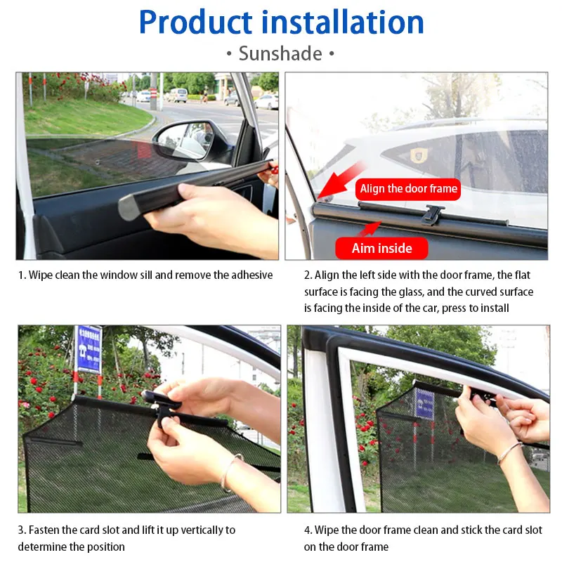

Car Sun Shade Cover Auto UV Protect Curtain Side Window Mesh Sunshade Cover Car Sun Visor Summer Protection Window Lifting