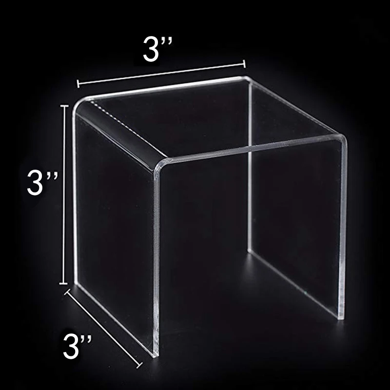 

8 Pcs Transparent Acrylic Display Stand Jewelry Display Stand Doll Storage Rack Display Tool Figurines Display