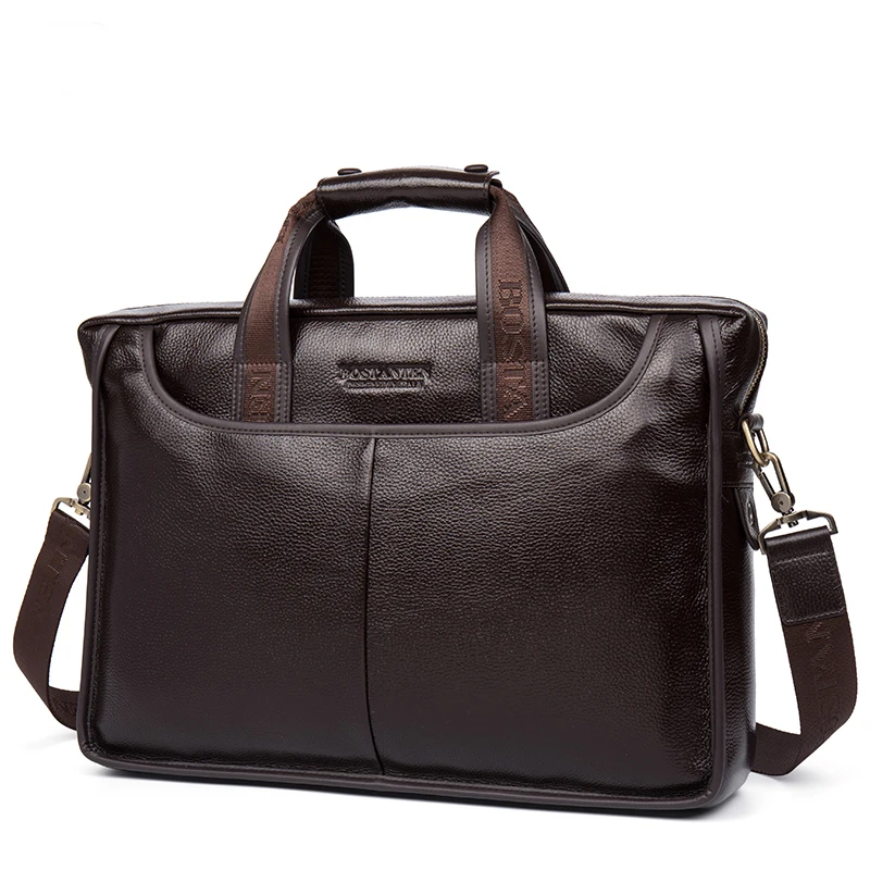 Мужской портфель из натуральной воловьей кожи