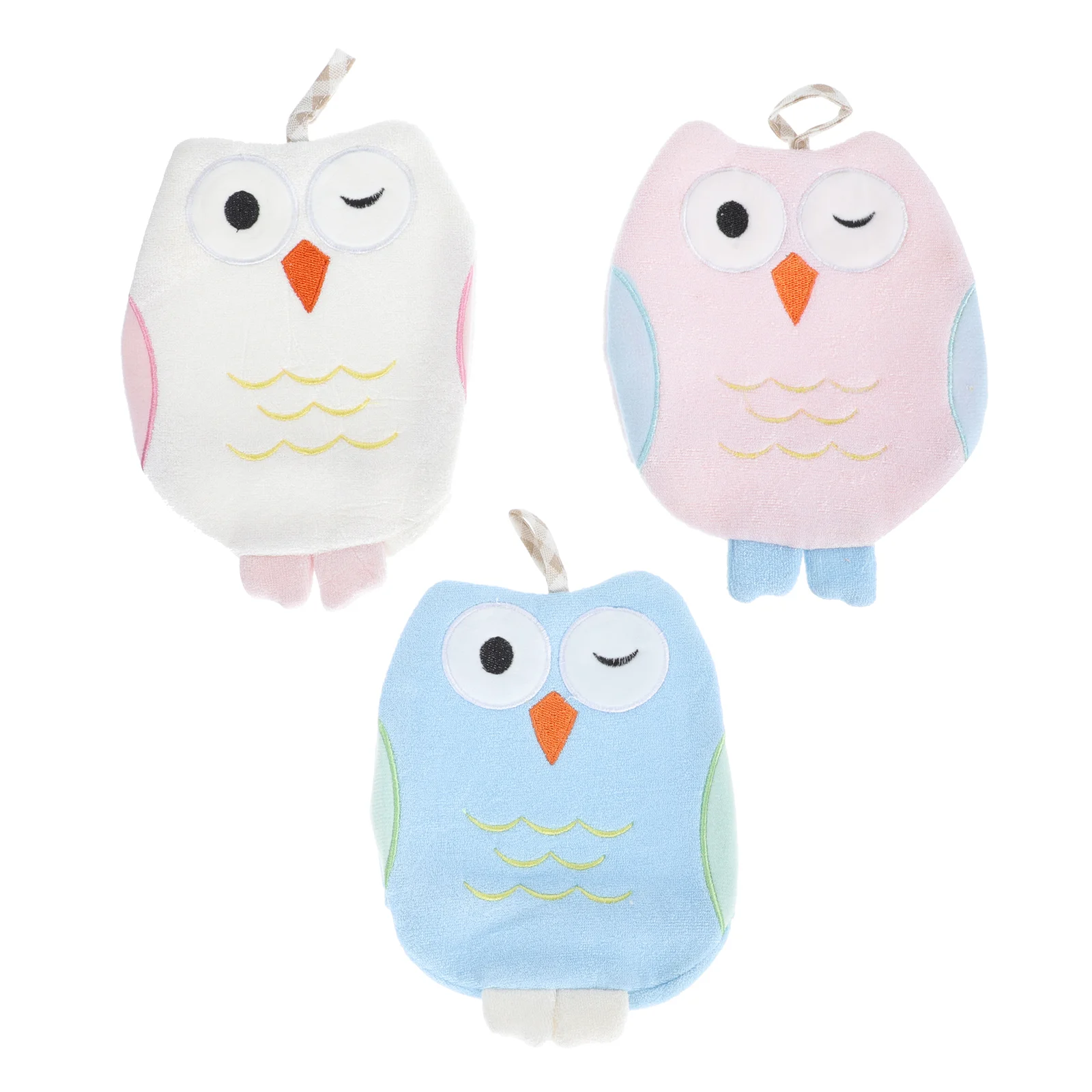 

3Pcs Shower Bath Bath Towels Exfoliating Scrubbers Cartoon Bathing Tools
