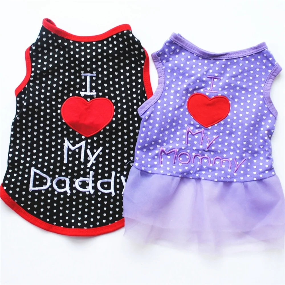 

Cute Letters Dog Clothes Dogs Chihuahua Teddy Pets Clothing Dog Jacket Spring Polka Dot Dog Coat Puppy Clothes for Small Dog