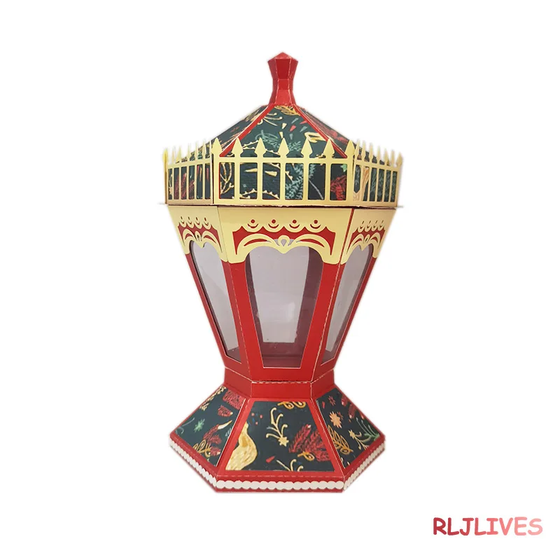 

3D Lantern Box Metal Cutting Dies Stencils for DIY Scrapbooking Stamp/photo album Decorative Embossing DIY Paper Cards