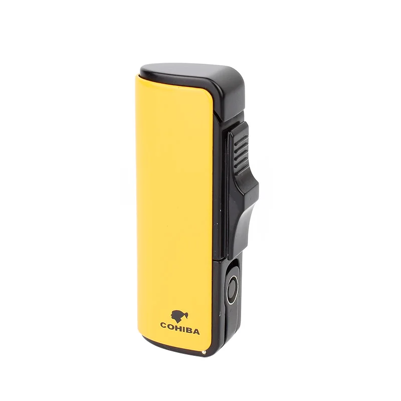 Зажигалка COHIBA для сигарет газовая зажигалка курения сигарета дырокол пламя 3