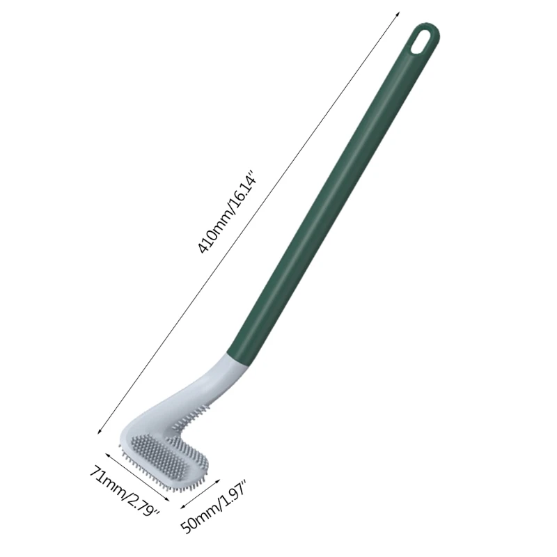 

Household Golf Toilet Brush Wall Mounted Cleaning Brush Bendable Brush Head for Deep Cleaning Bathroom Floor Tub Tile