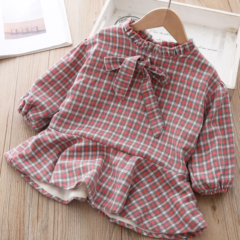 Вязаное платье для девочек Новинка 2019 года Модный пуловер высокого качества