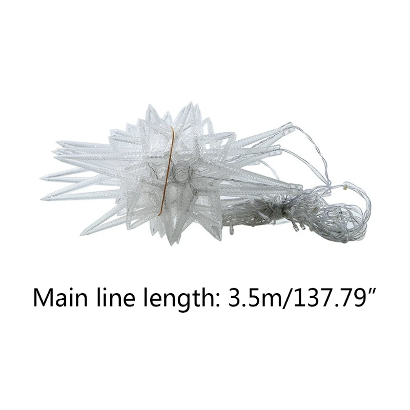 

Elegant Polar Star Lights String Curtain Flashing Lamp LED Romantic Festival Party Home Bedroom Living Room Lighting