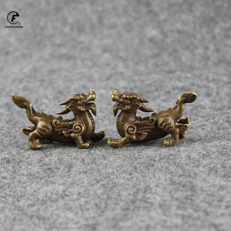 Новый стиль медные китайские мифологические украшения для дома в виде животных