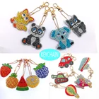 HUACAN DIY Бриллиантовая картина брелок сумка украшения ювелирные изделия брелок Алмазная вышивка Продажа Брелок пряжка мультфильм ручная работа подарки