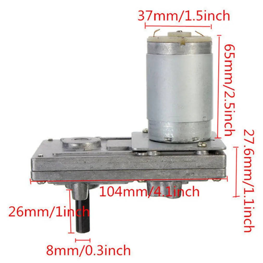 

TAKANAWA 555 Metal Gear Motor 12V-24V DC Gear Motor